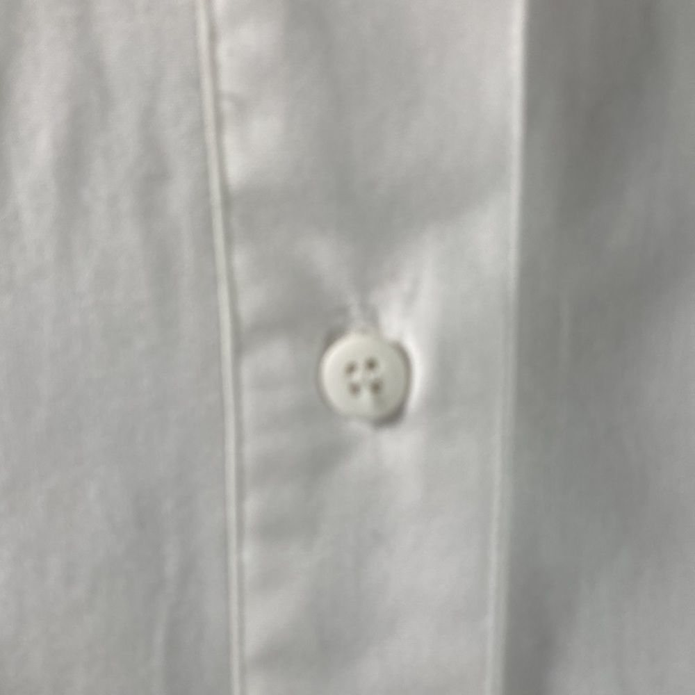 Vintage WestBound White ShortSleeved Buttonup Shirt Meduim with Blue beads - Picture 3 of 13